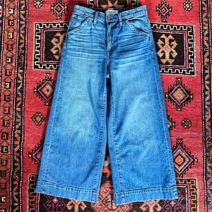 Madewell wide leg crop denim size 26